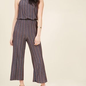 Metallic Thread Jersey Jumpsuit Modcloth